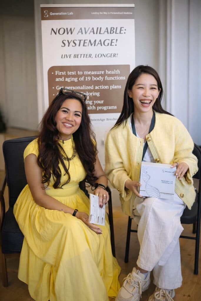 Two people smiling together at a San Francisco event