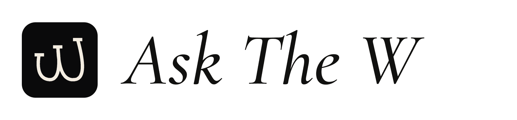 Ask The W logo